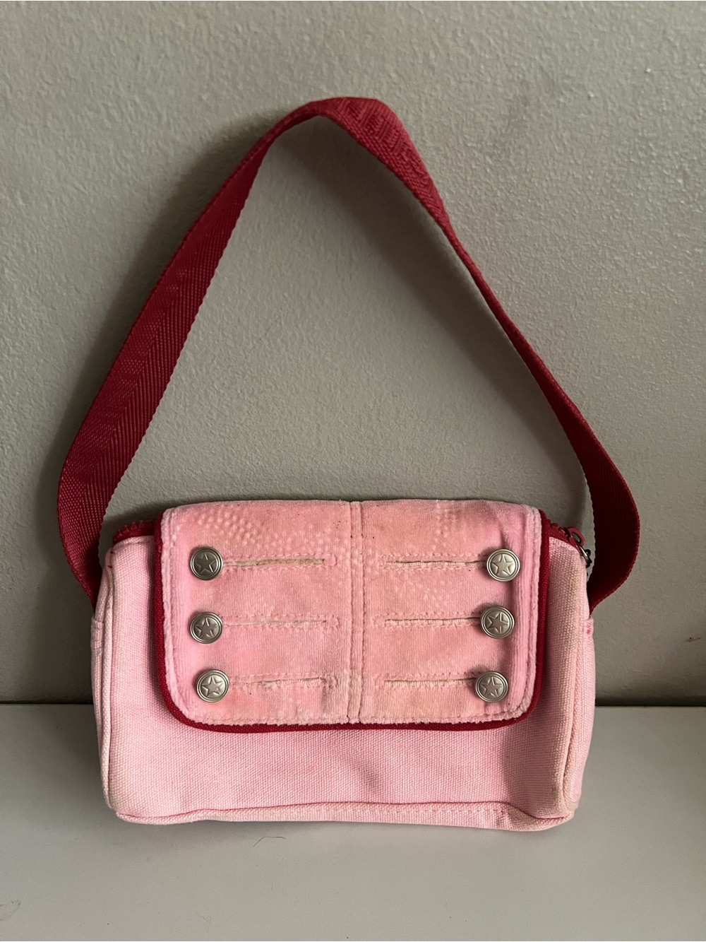 AMERICAN GIRL Bag Girls Bath and Body Works Pink Red Stars AG Doll Shoulder Tote